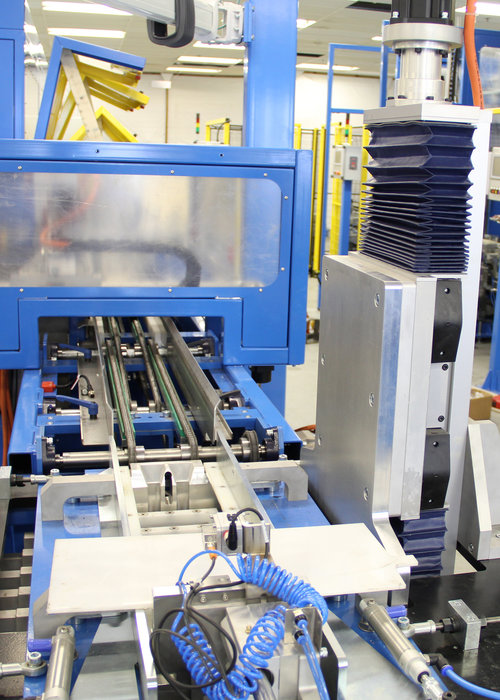 Automated battery assembly line increases production and reduces headcount